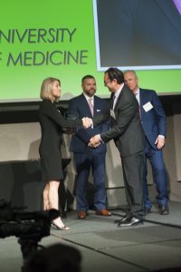 Dr. Boustani accepts award for improving lives of older adults