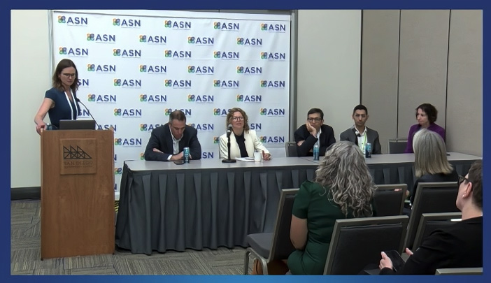 photo of Rachel Patzer speaking on ASN panel